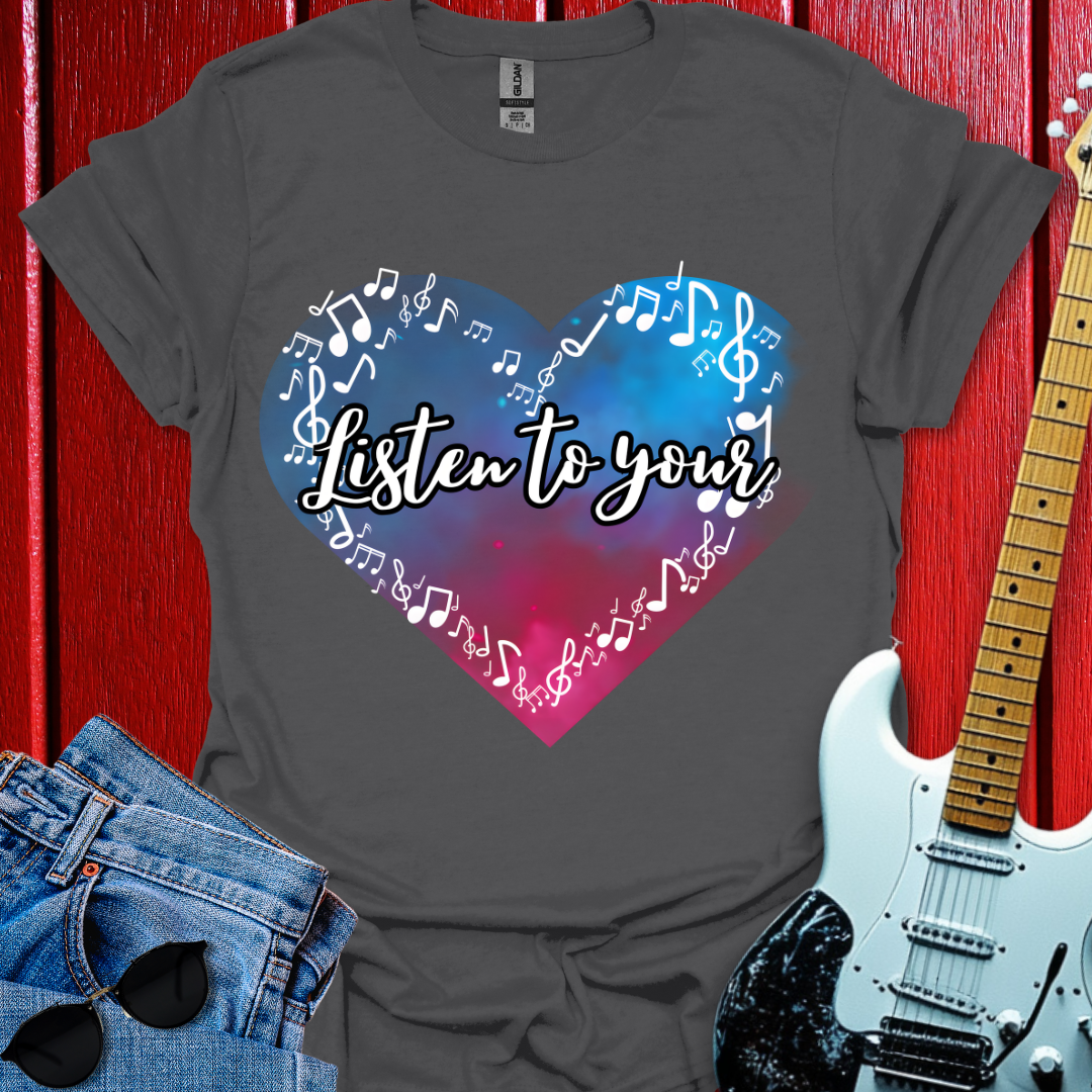 White Heart Note T-shirt