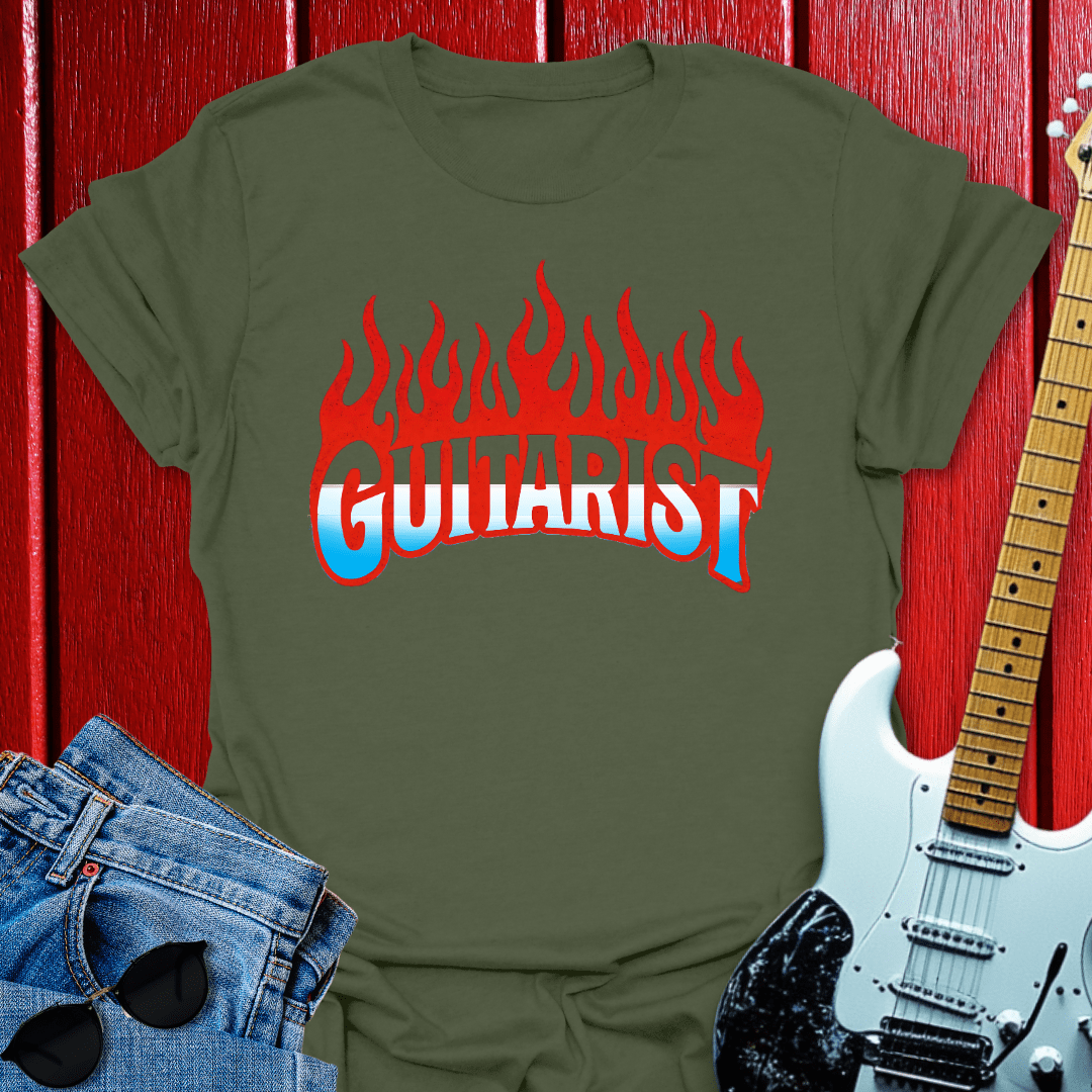 Flame Guitar T-shirt
