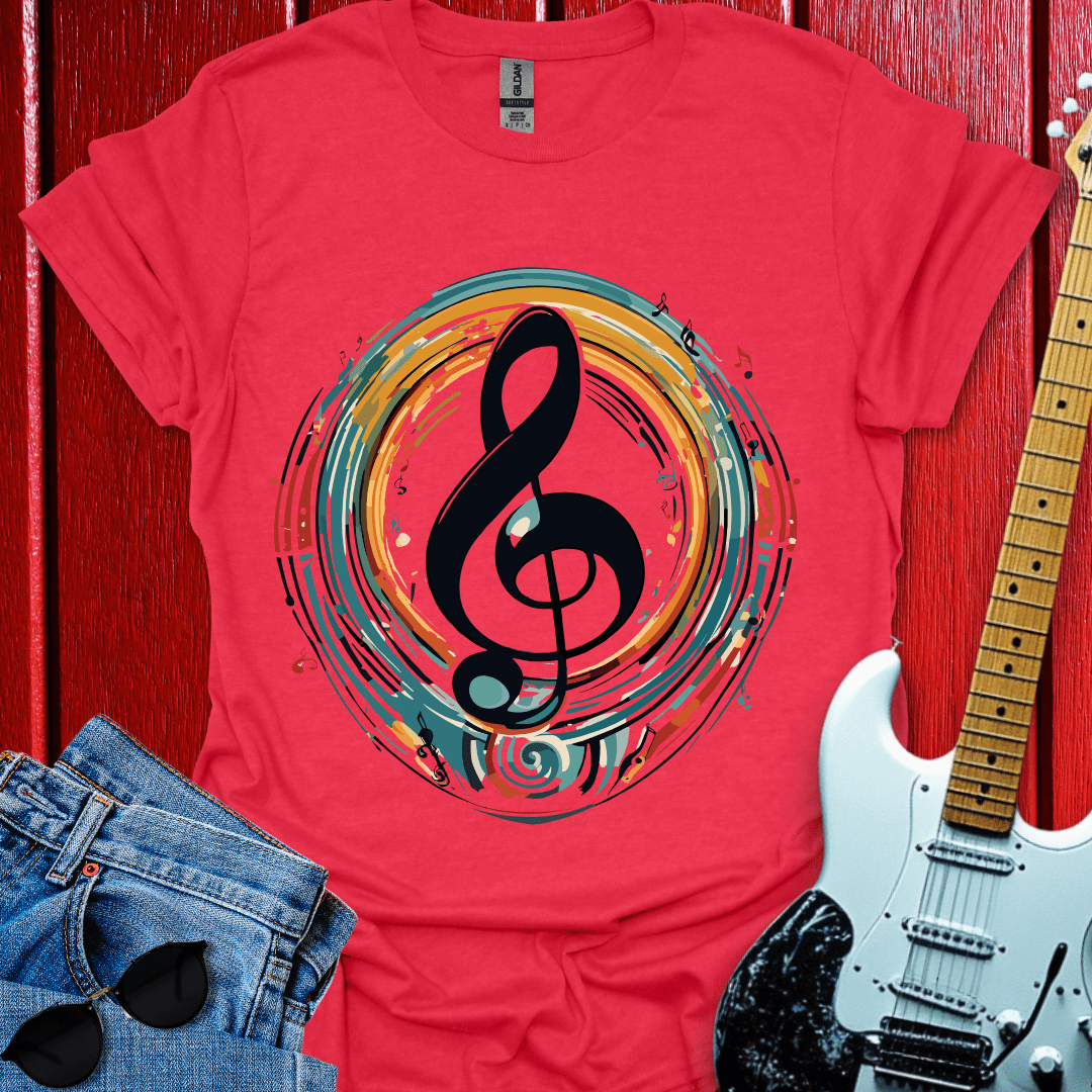 Acrylic Clef Note T-shirt
