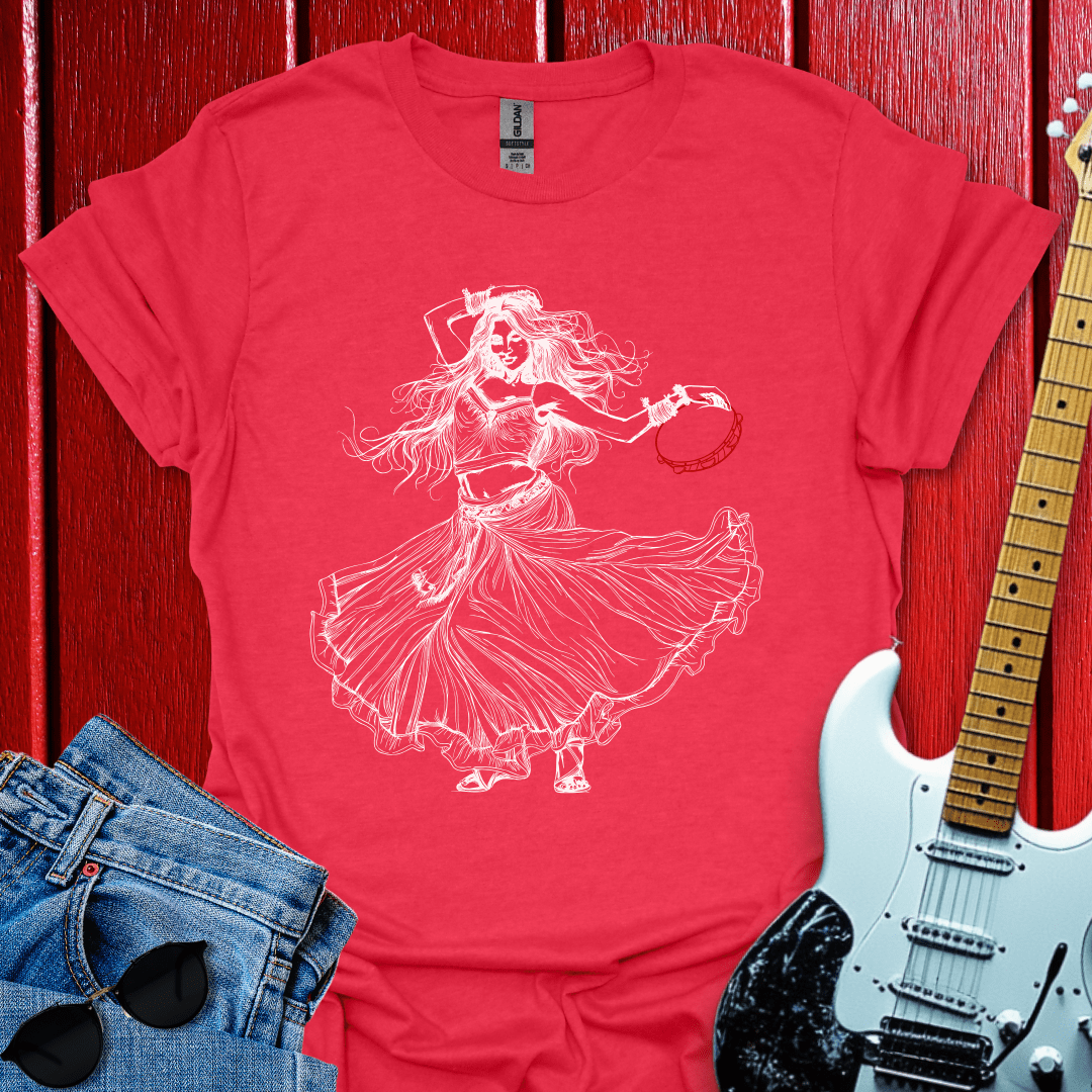 Gypsies Red Tambourine T-shirt