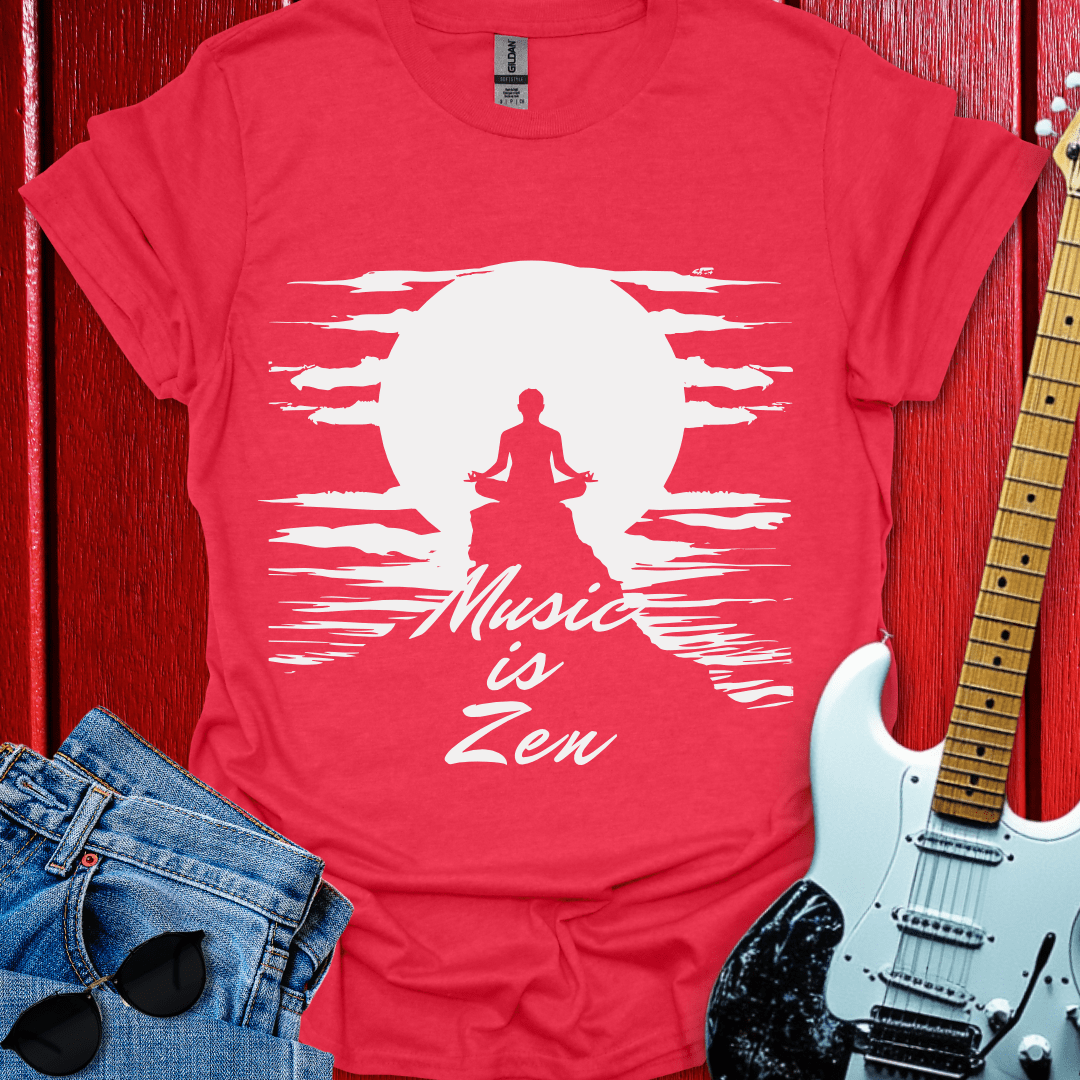Monochrome Music Is Zen T-shirt