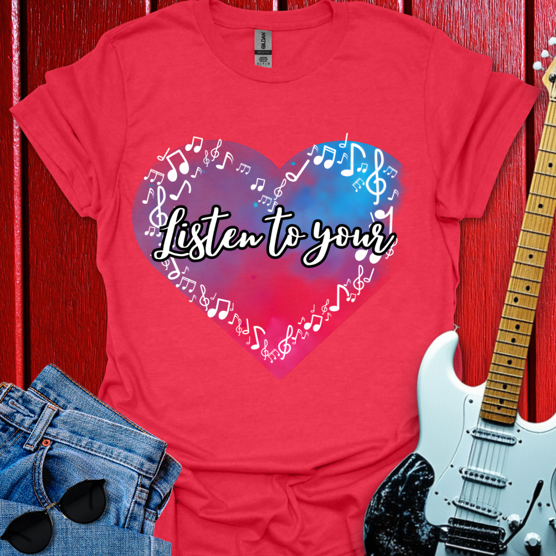 White Heart Note T-shirt
