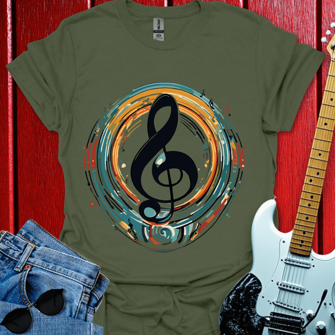 Acrylic Clef Note T-shirt