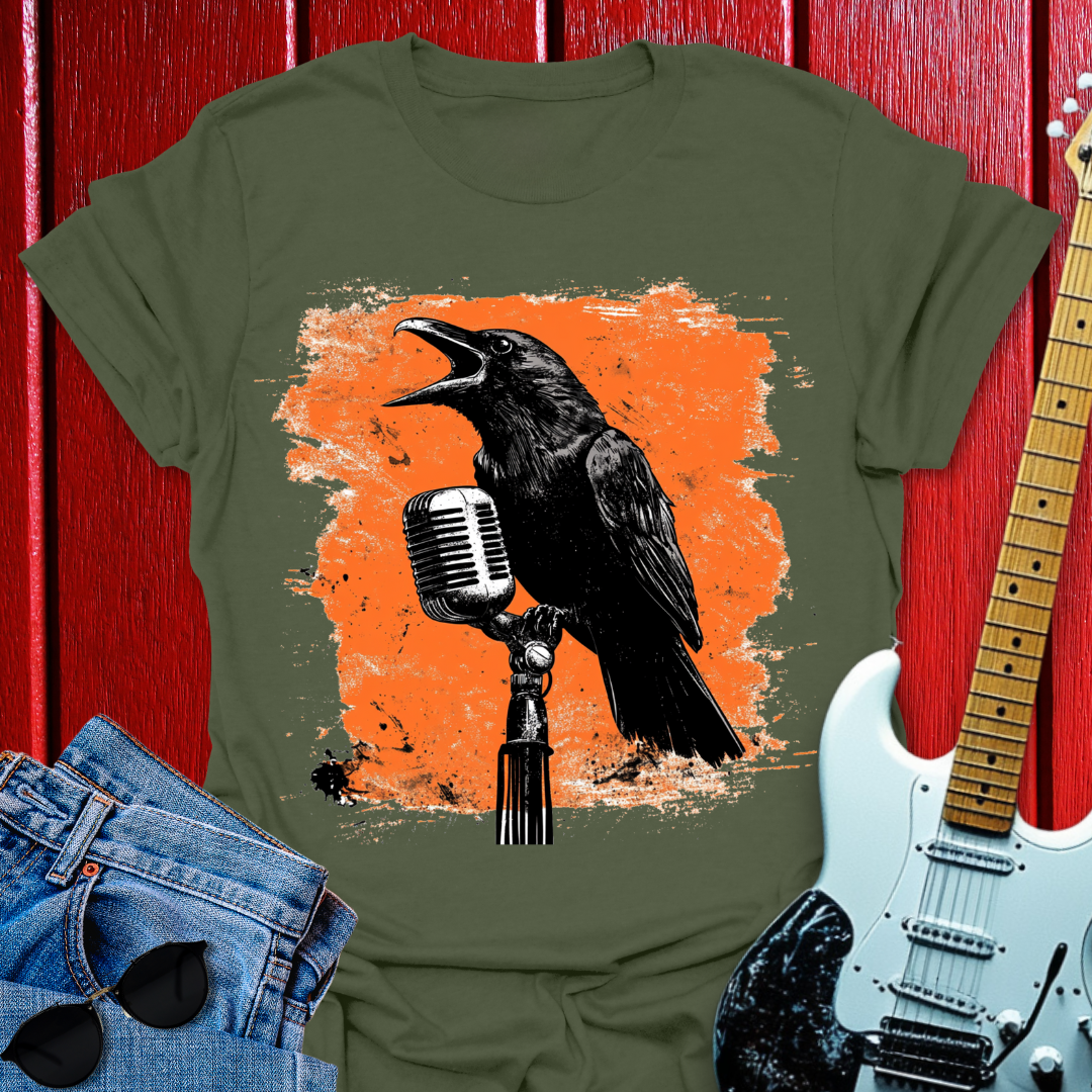Crow Mic T-shirt