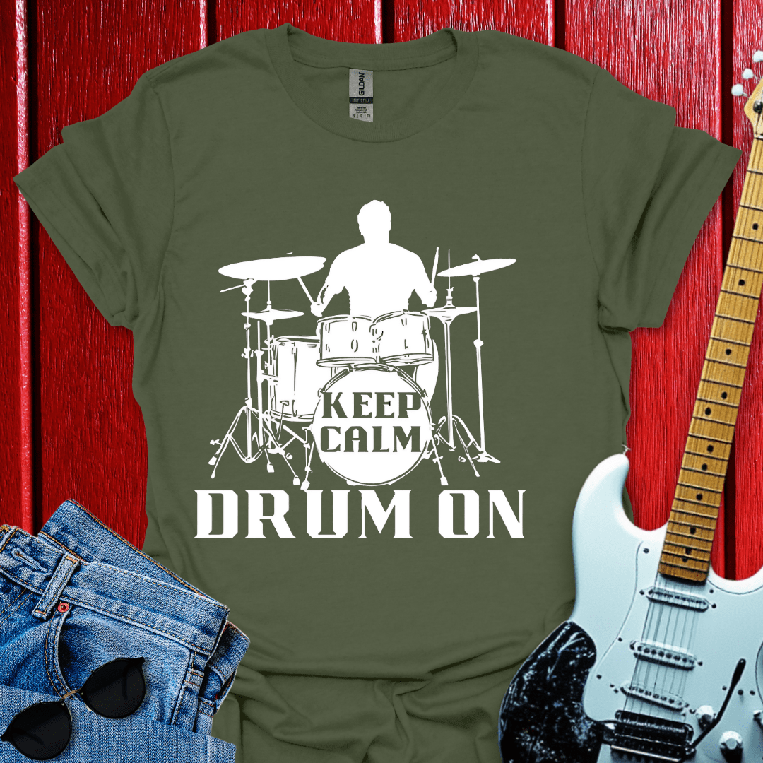 Drum On T-shirt