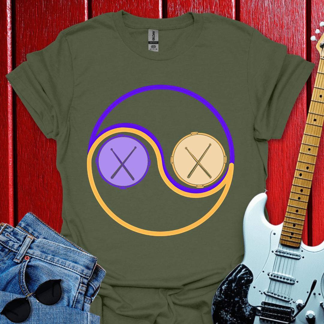 Drums Yin Yan T-shirt