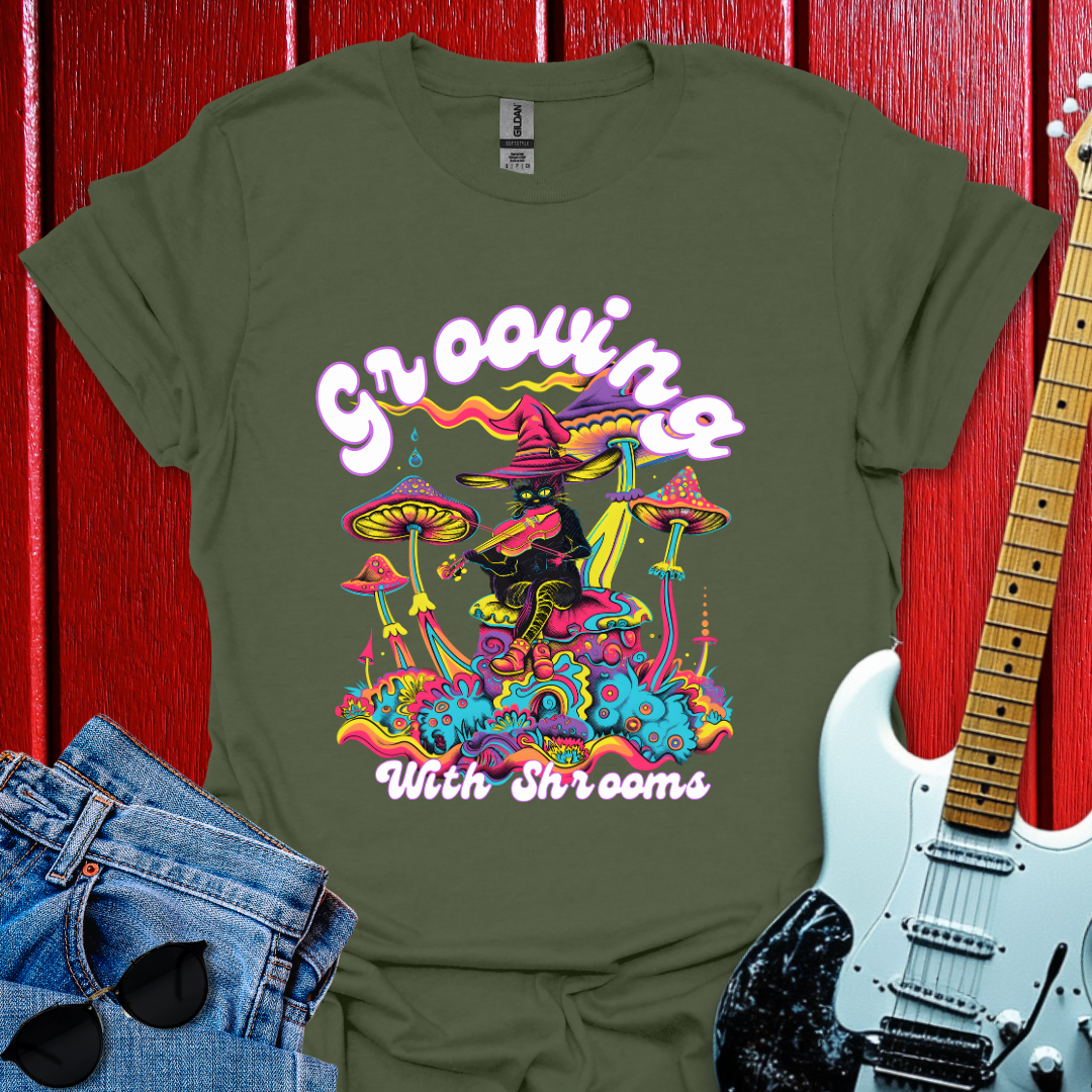 Grooving With Shrooms T-shirt