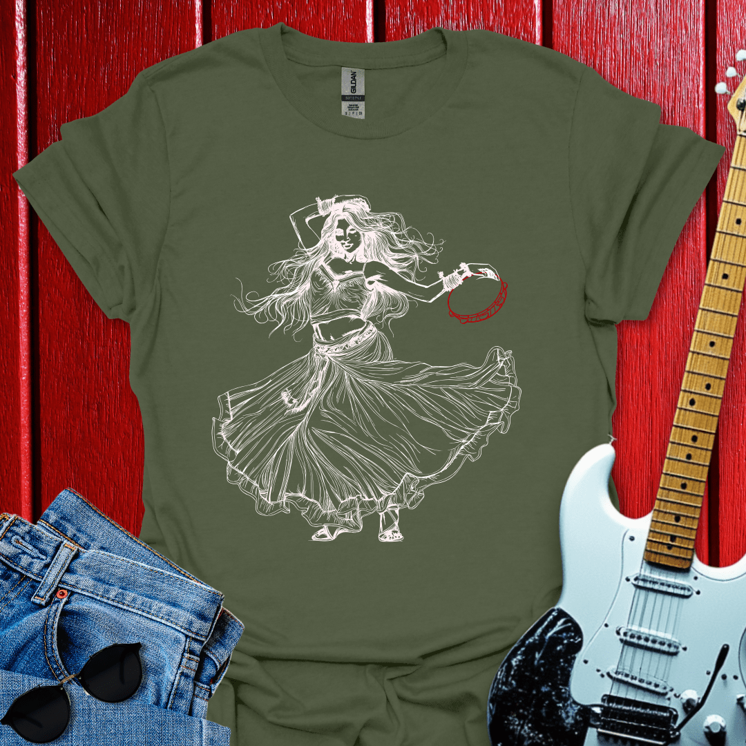 Gypsies Red Tambourine T-shirt
