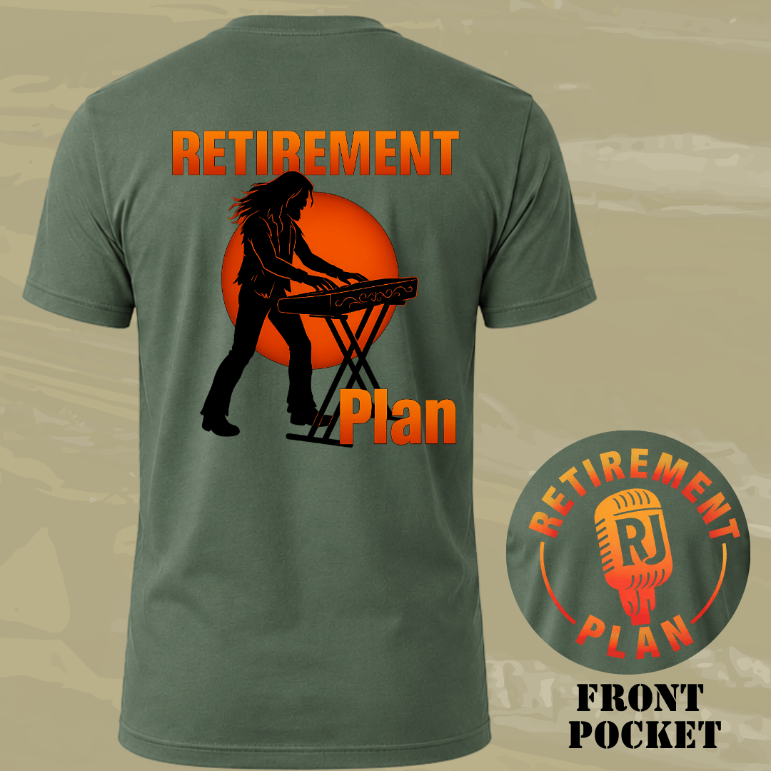 Retirement Keyboard Back T-shirt