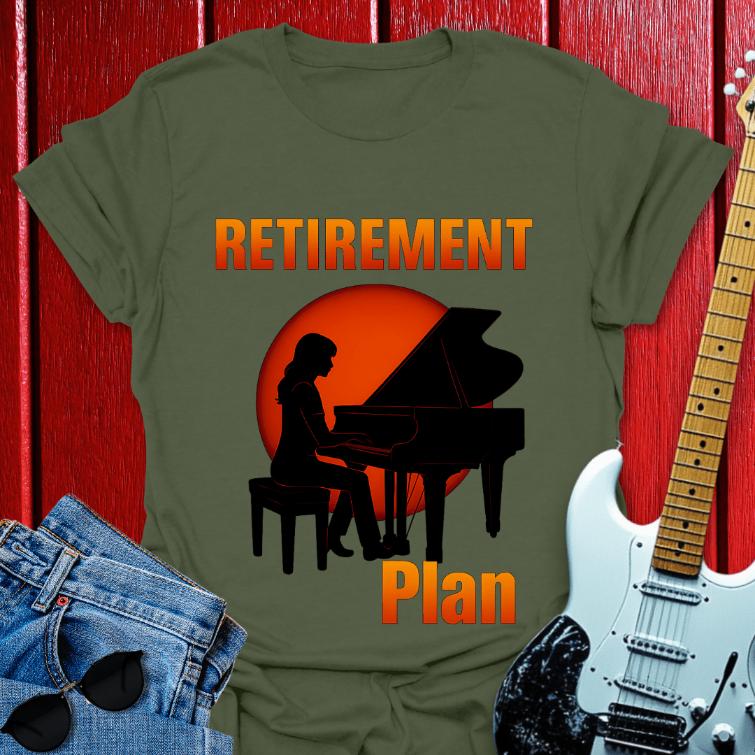 Retirement Piano T-shirt