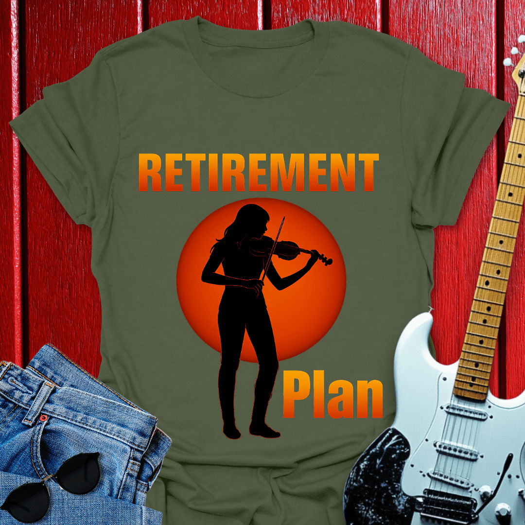 Retirement Violin T-shirt
