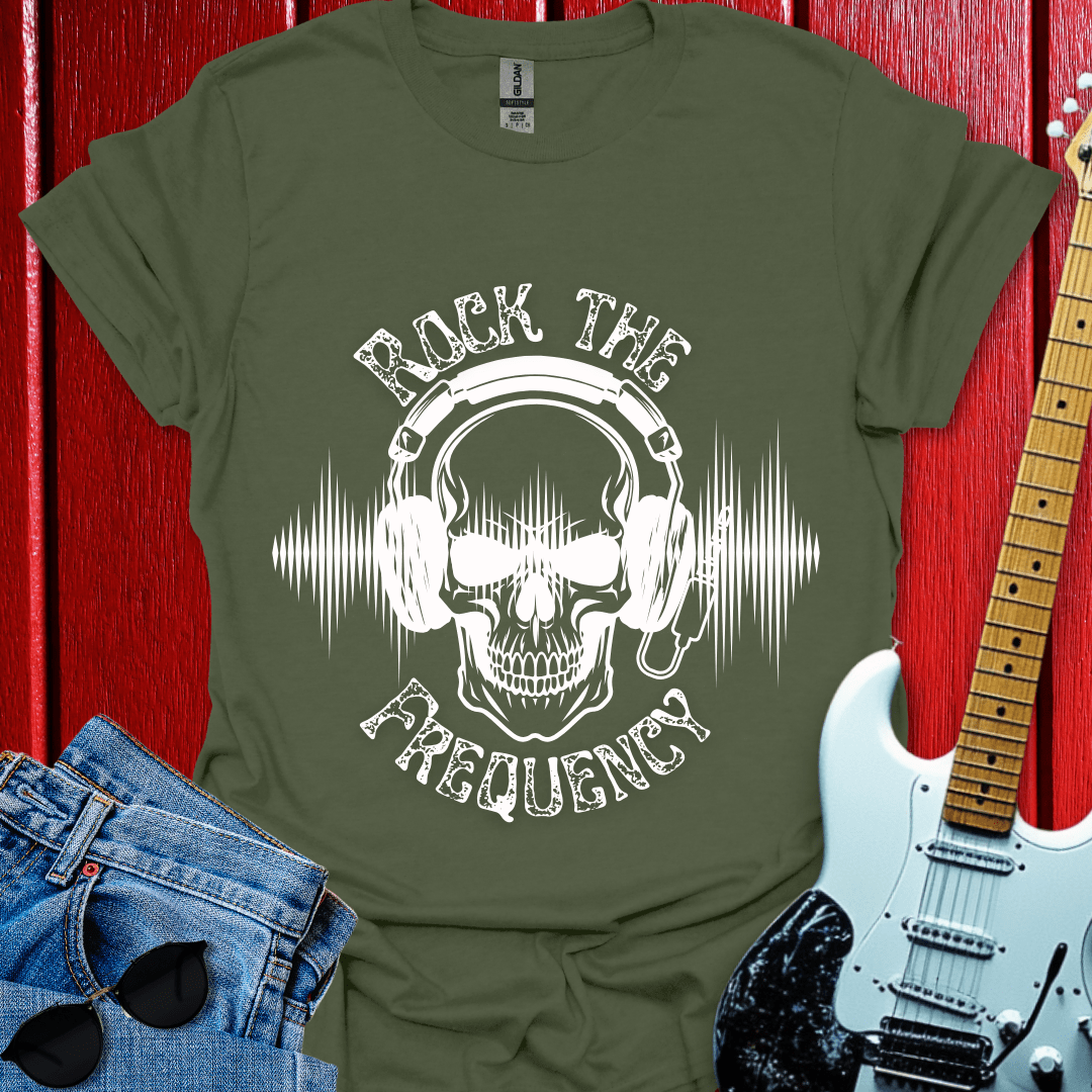 Rock The Frequency (White) T-shirt