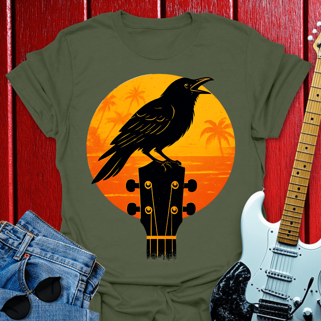 Sunset Crow T-shirt