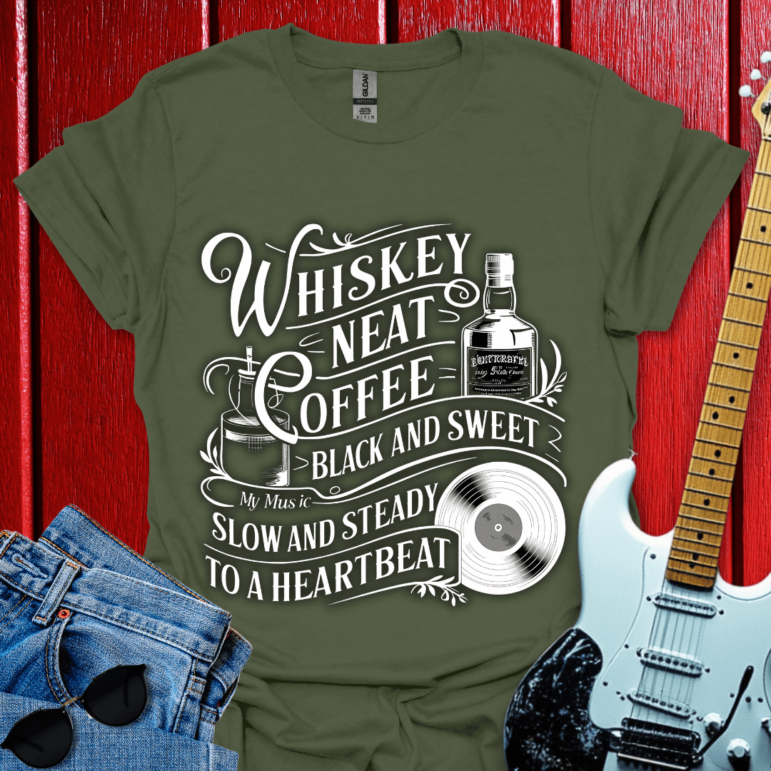 Whiskey And Coffee (White) T-shirt