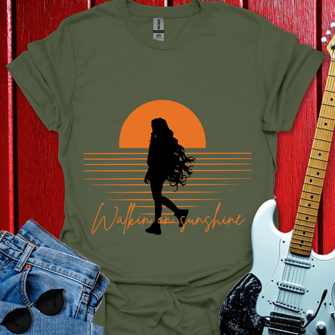 Woman Walking On Sunshine T-shirt