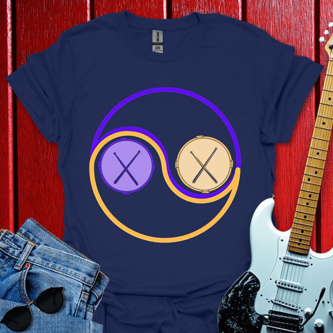 Drums Yin Yan T-shirt