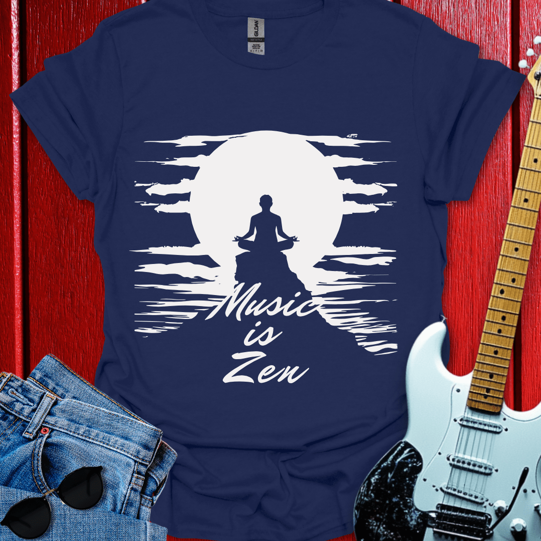 Monochrome Music Is Zen T-shirt