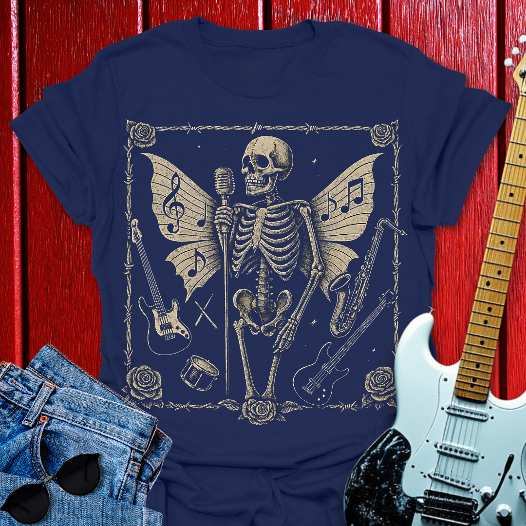 Skeleton Serenade T-shirt