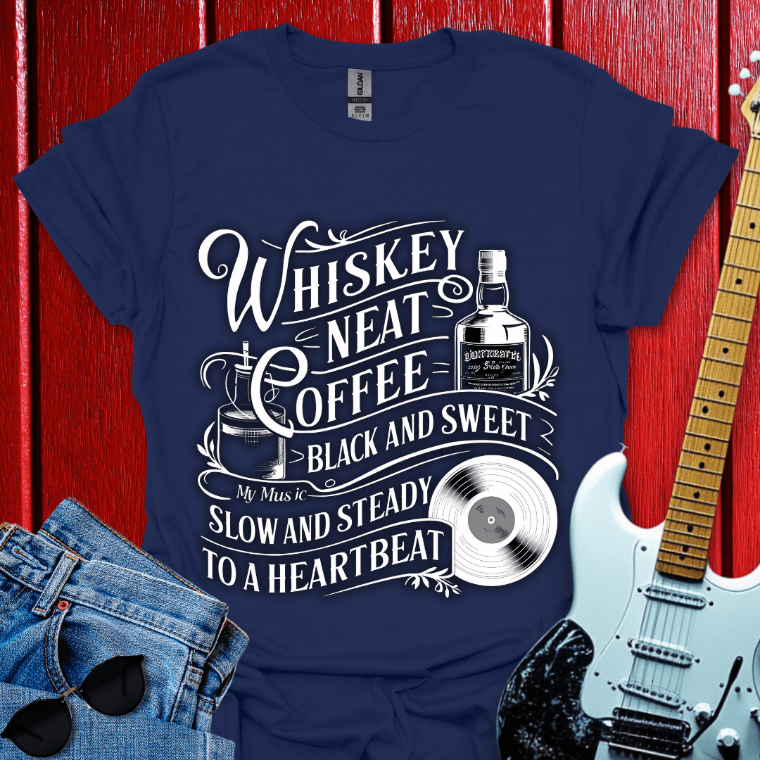 Whiskey And Coffee (White) T-shirt