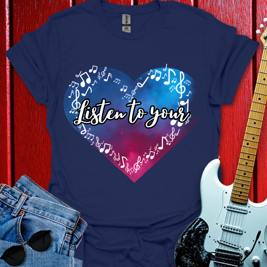 White Heart Note T-shirt