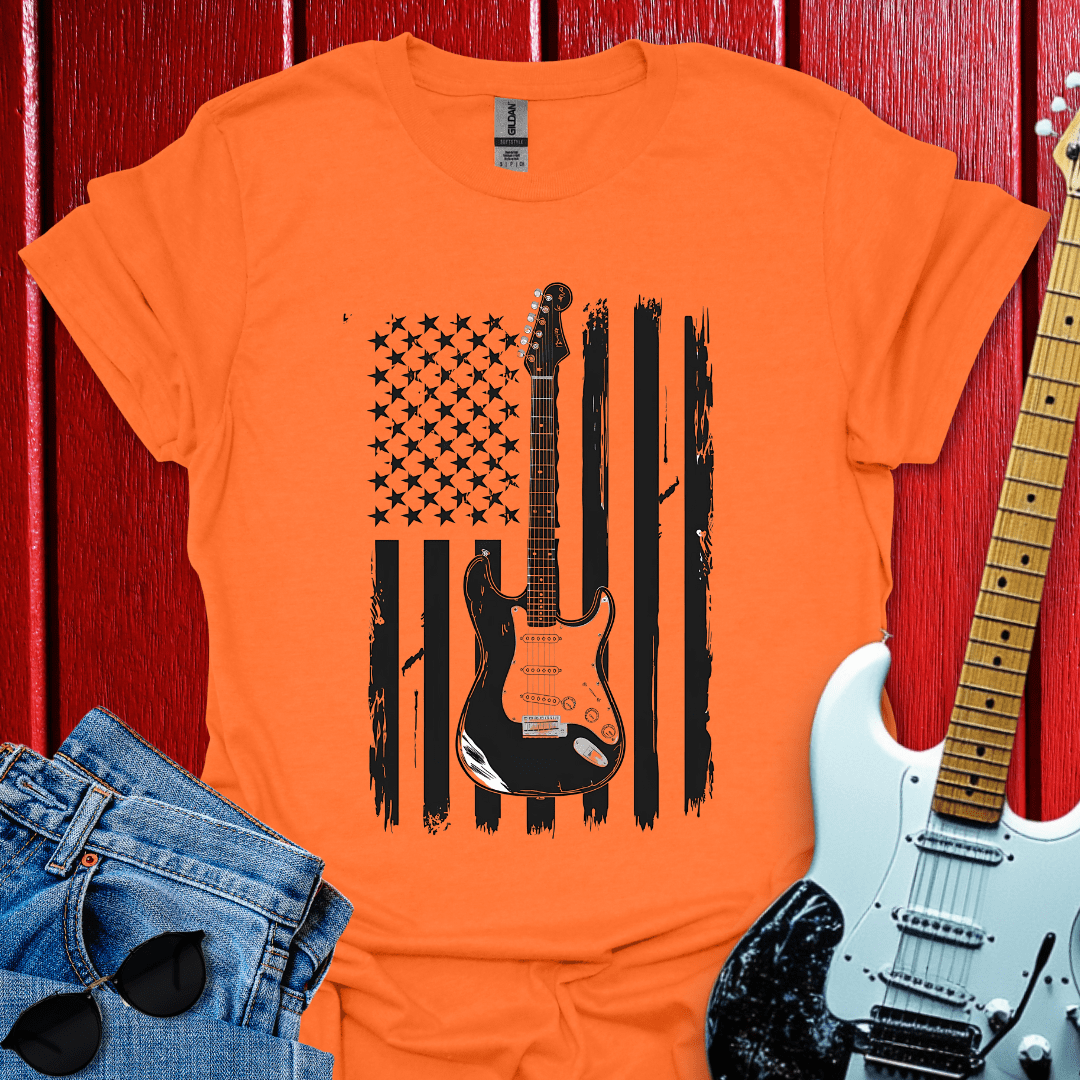 Guitar Flagged T-shirt