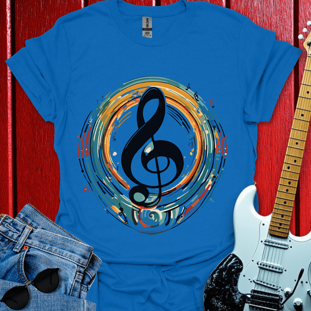Acrylic Clef Note T-shirt