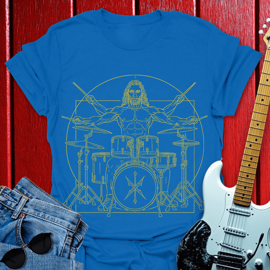 Drummer Vitruvian T-shirt