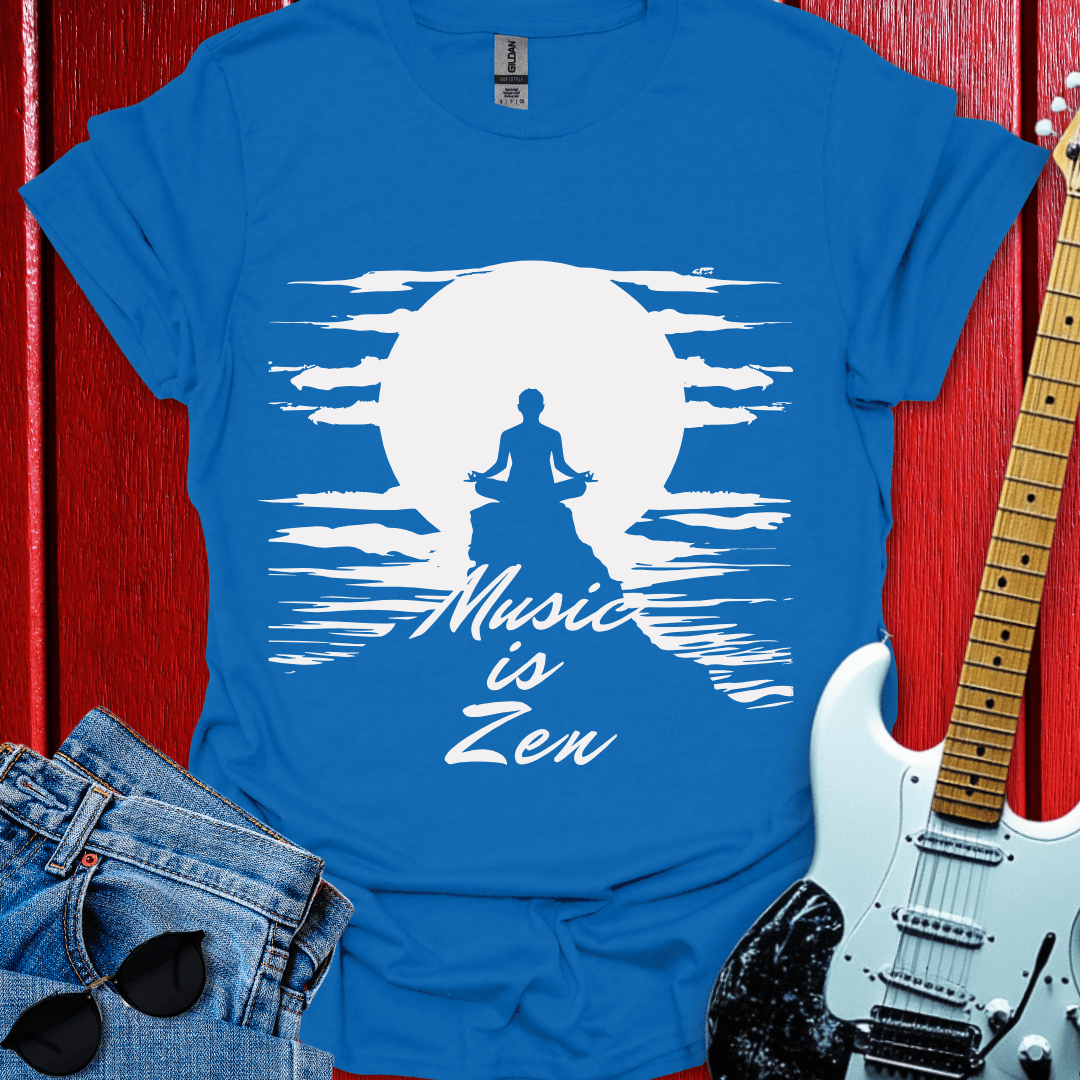 Monochrome Music Is Zen T-shirt