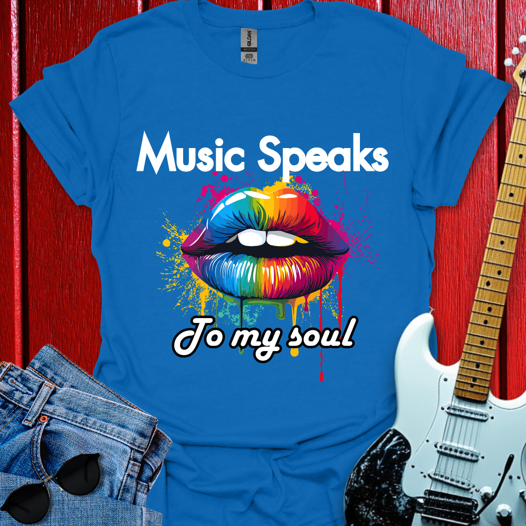 Music Speaks (W/T) T-shirt
