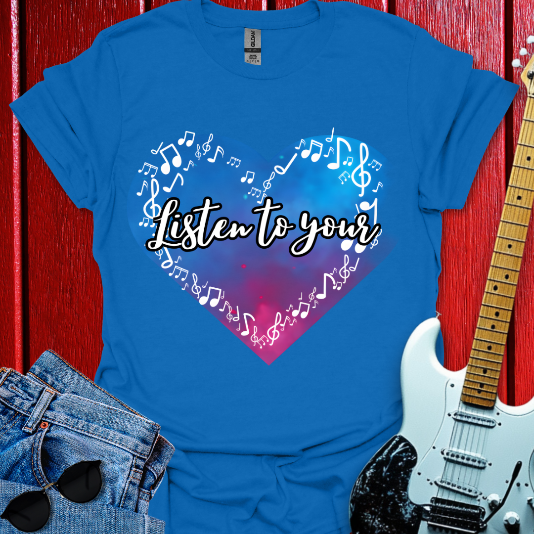 White Heart Note T-shirt