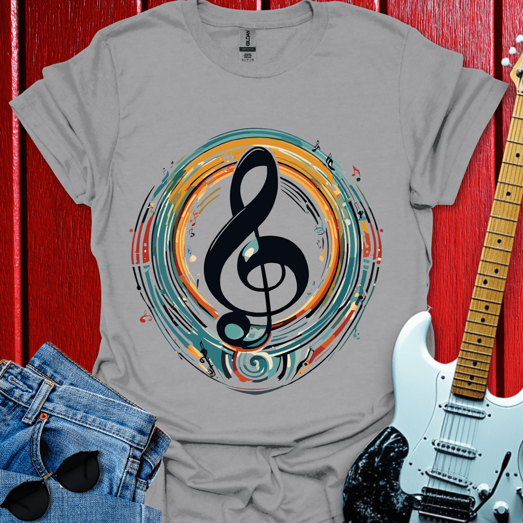 Acrylic Clef Note T-shirt