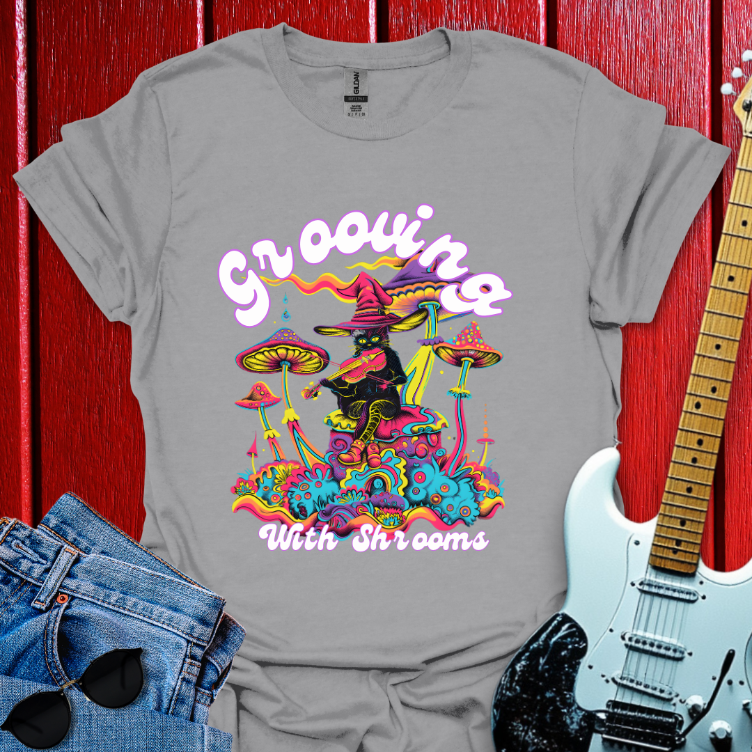 Grooving With Shrooms T-shirt