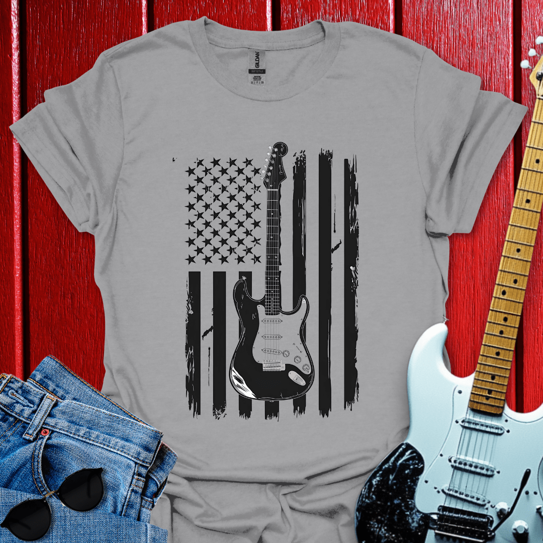 Guitar Flagged T-shirt