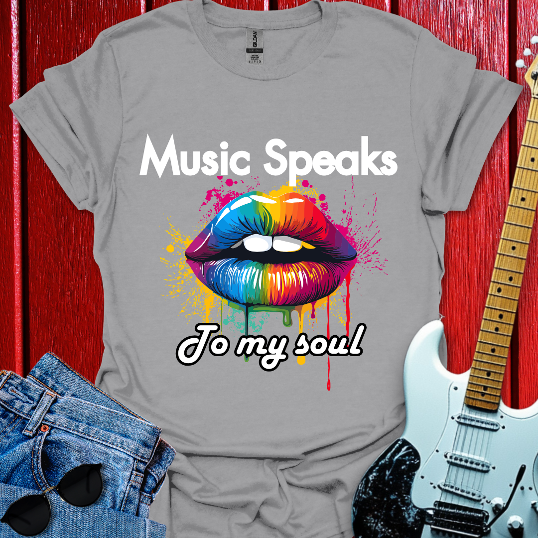 Music Speaks (W/T) T-shirt