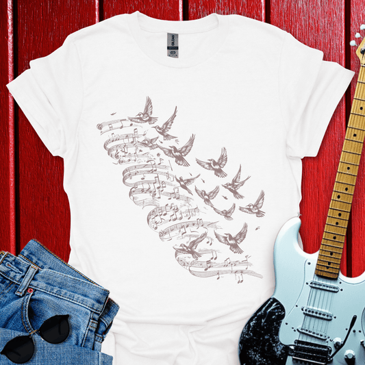 Flock Of Notes T-shirt