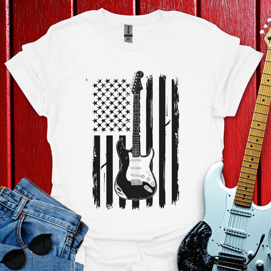 Guitar Flagged T-shirt