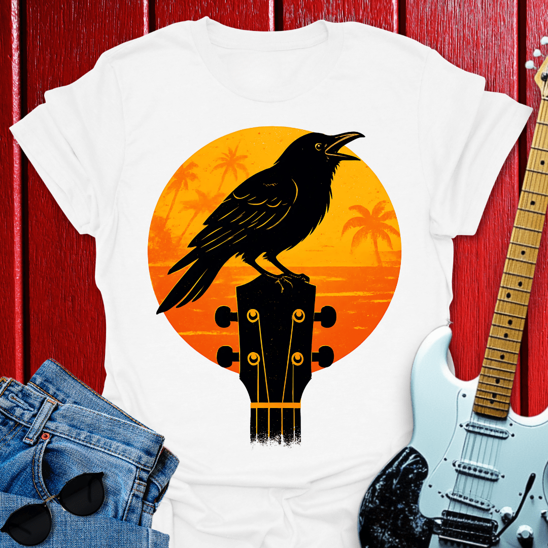 Sunset Crow T-shirt