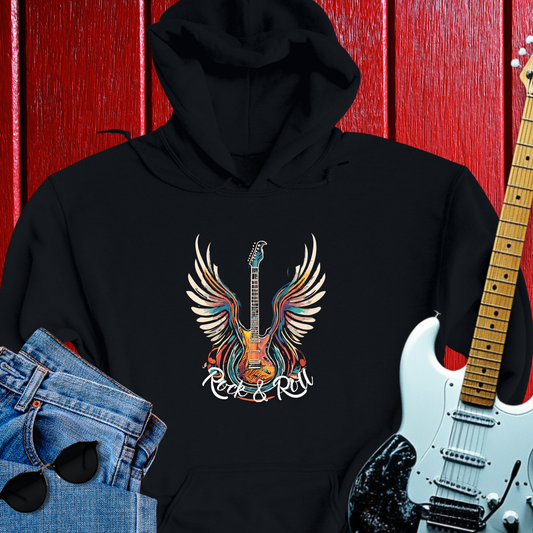 Acrylic Winged Guitar Hoodie