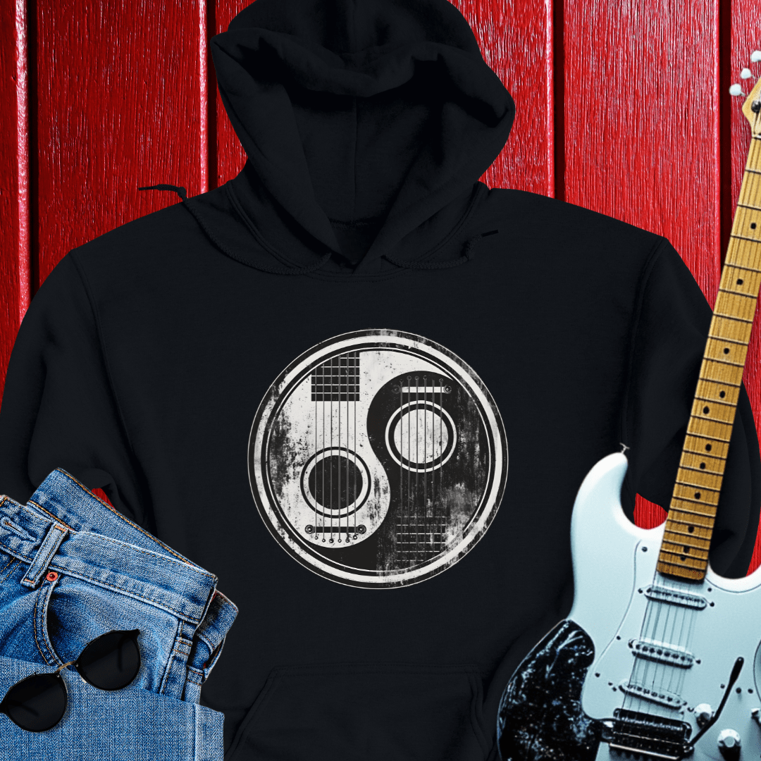 Distressed Yin/Yang Hoodie