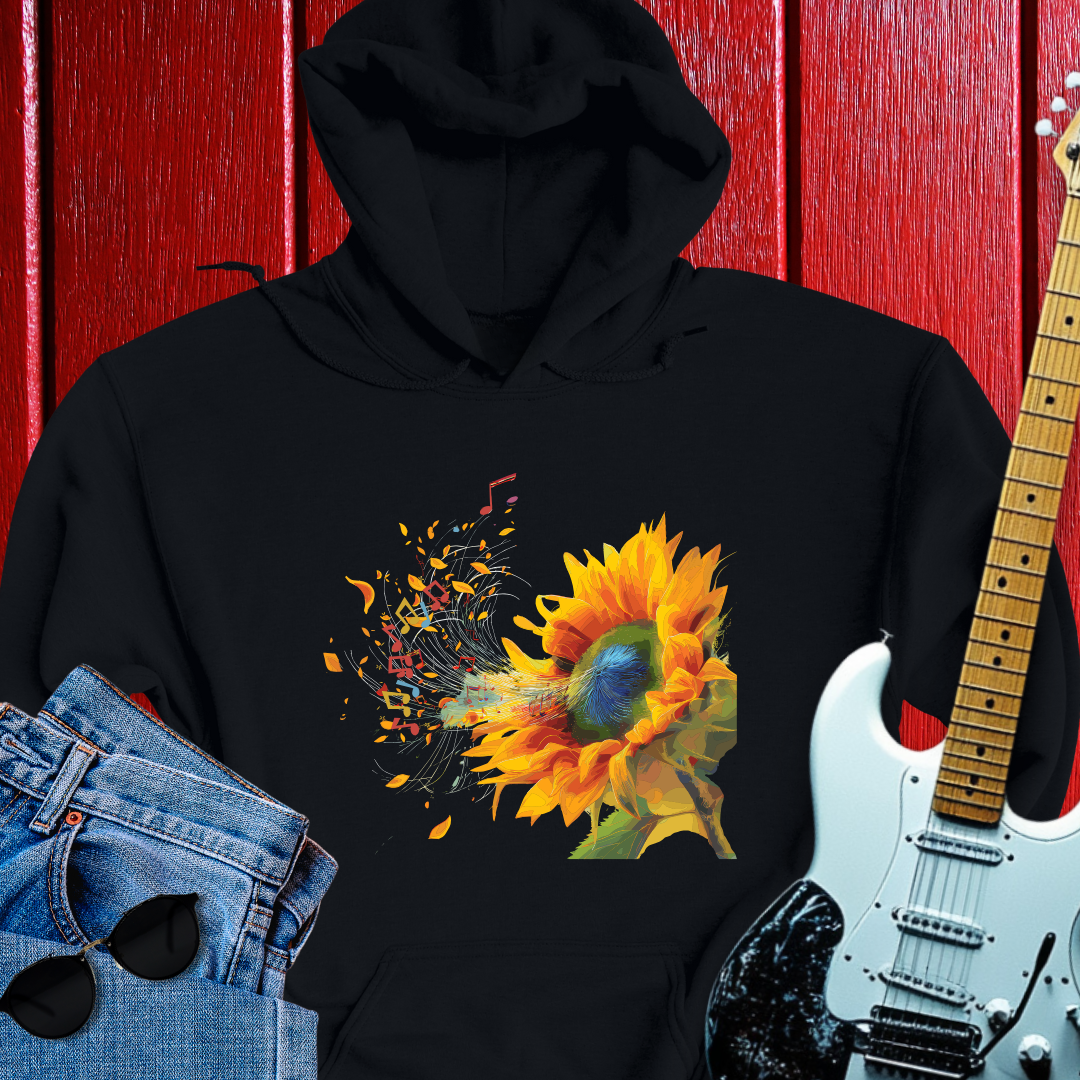 Sunflowers' Music Hoodie