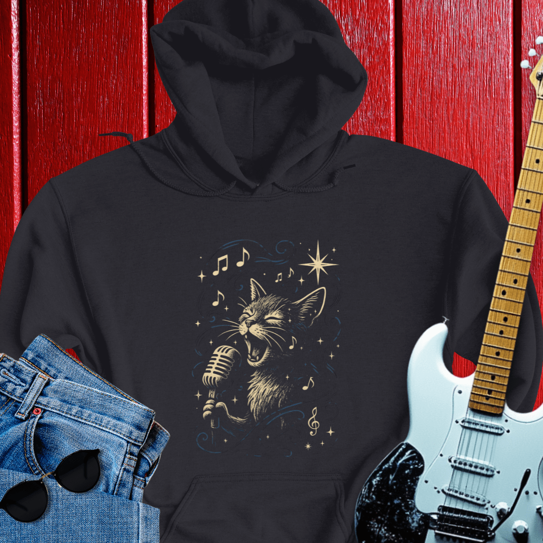 Cat Sings Hoodie