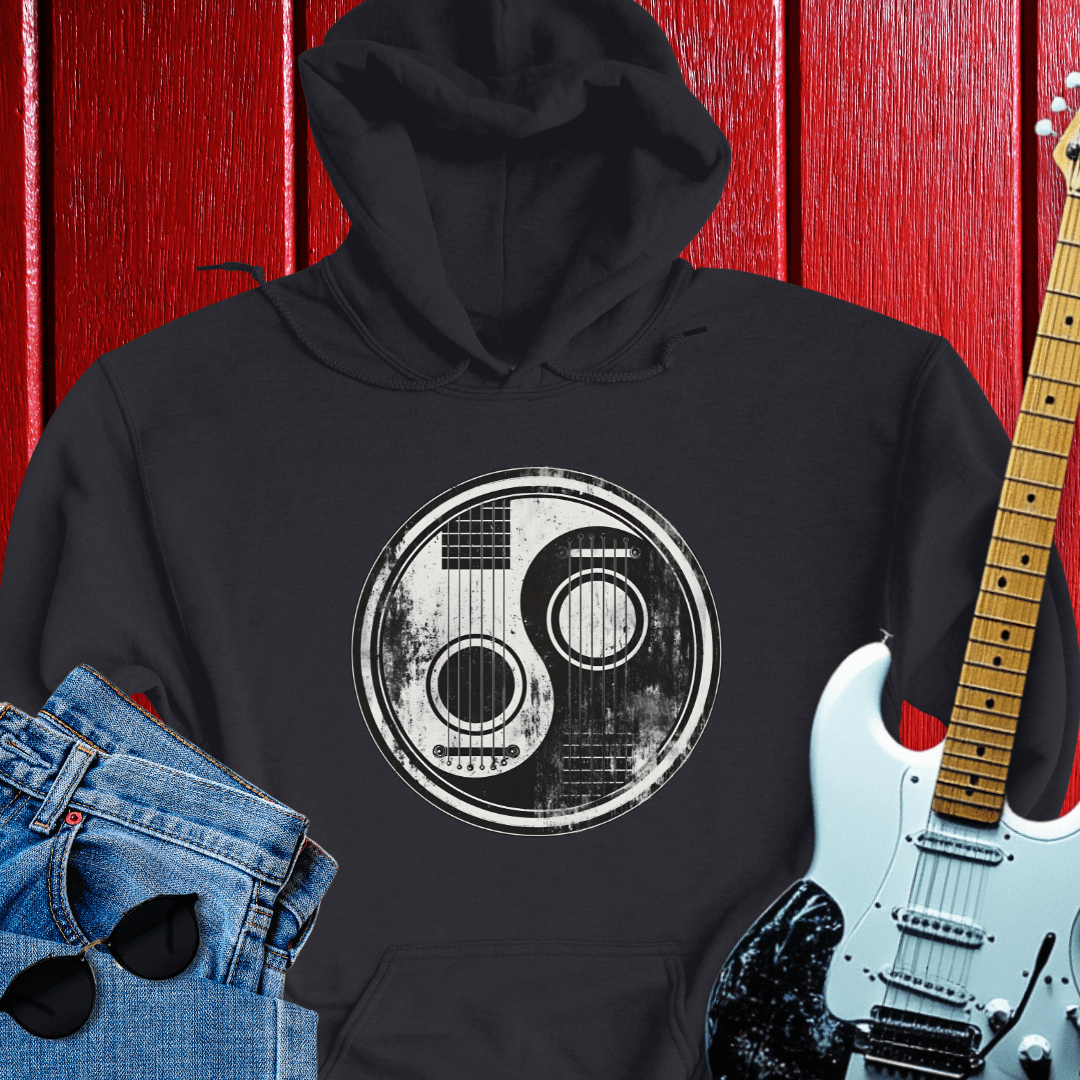 Distressed Yin/Yang Hoodie