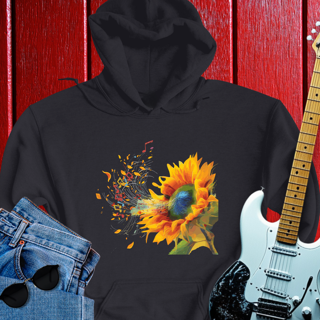 Sunflowers' Music Hoodie