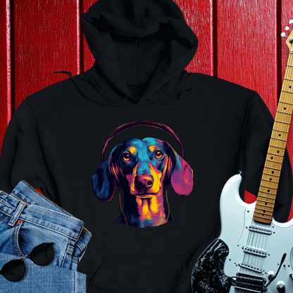 Dachshund Tuned In Hoodie