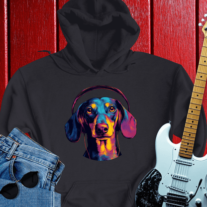 Dachshund Tuned In Hoodie