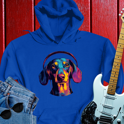 Dachshund Tuned In Hoodie