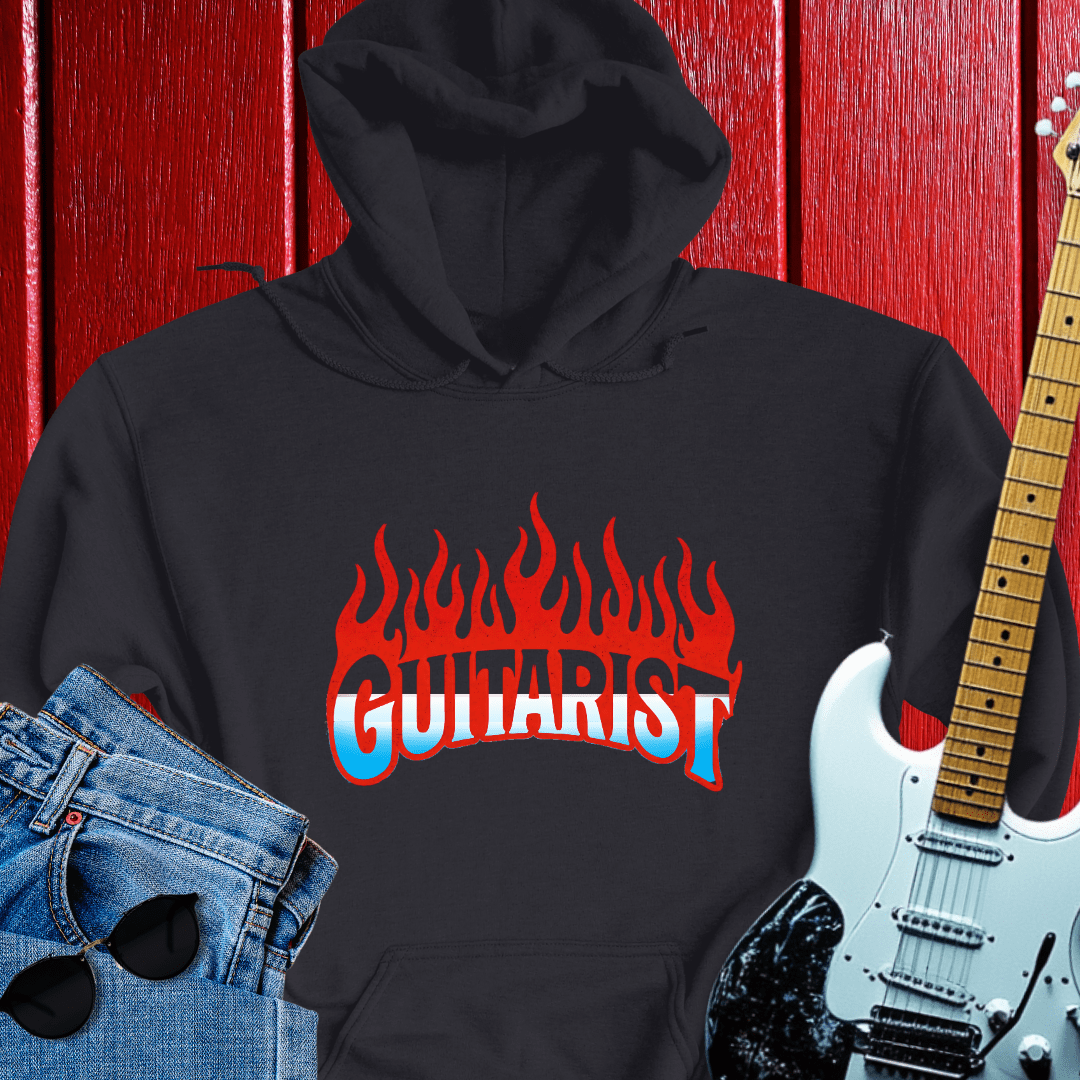 Flame Guitar Hoodie