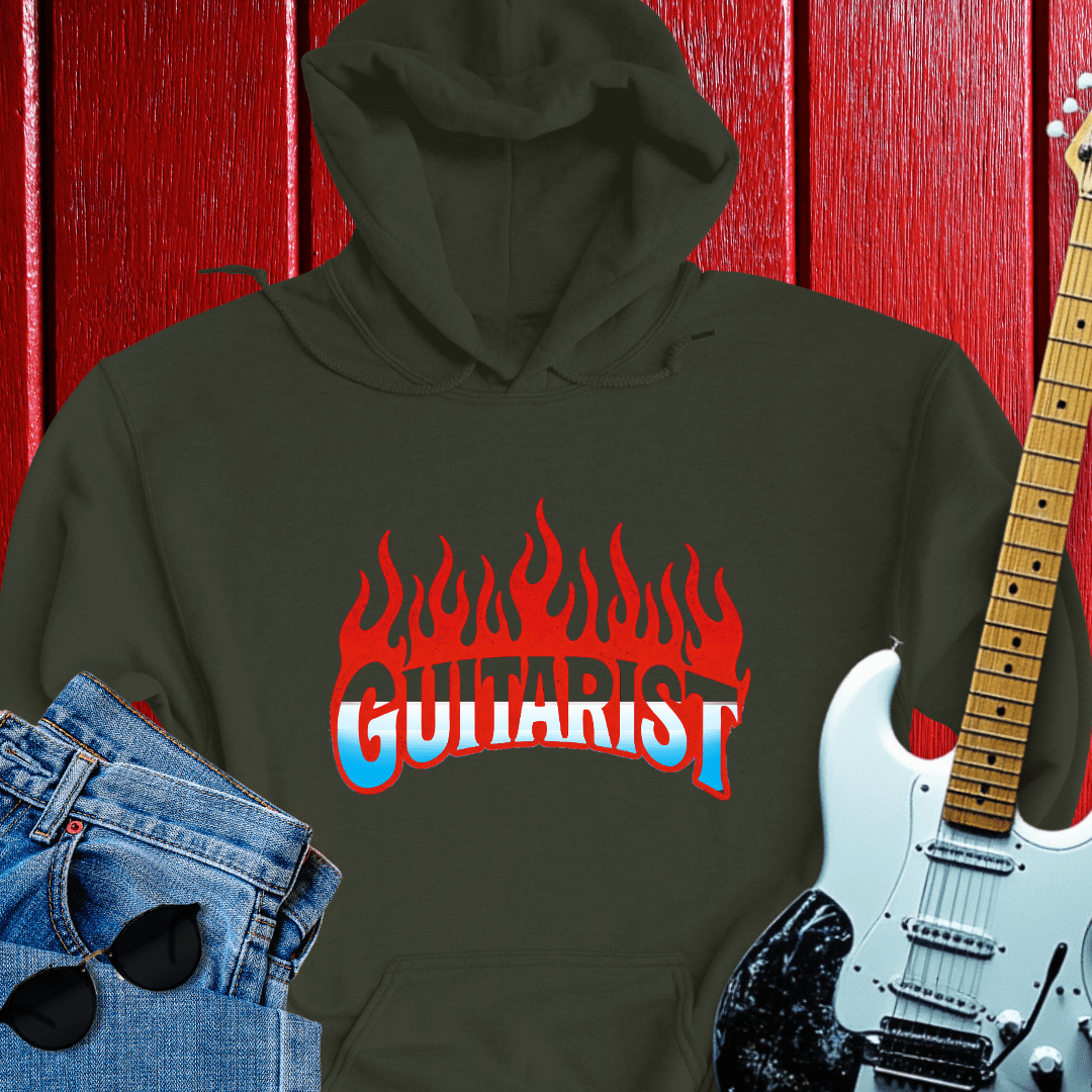 Flame Guitar Hoodie