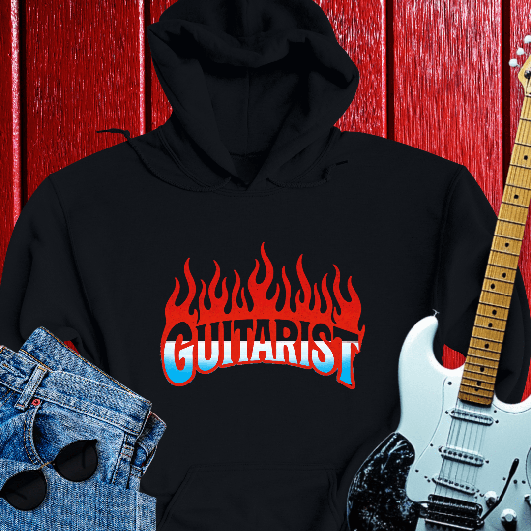 Flame Guitar Hoodie