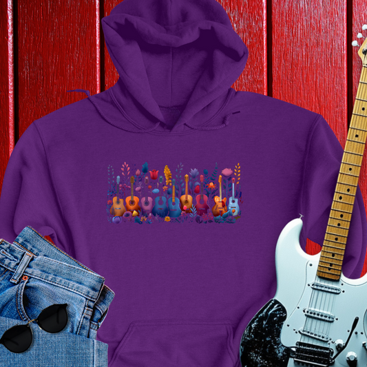 Floral Guitar  Hoodie